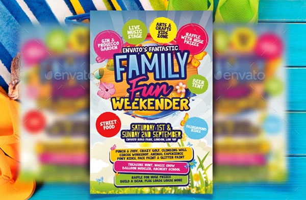 Family Fun Day Flyer Template