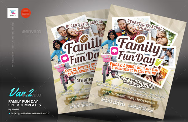 Family Fun Day Flyers