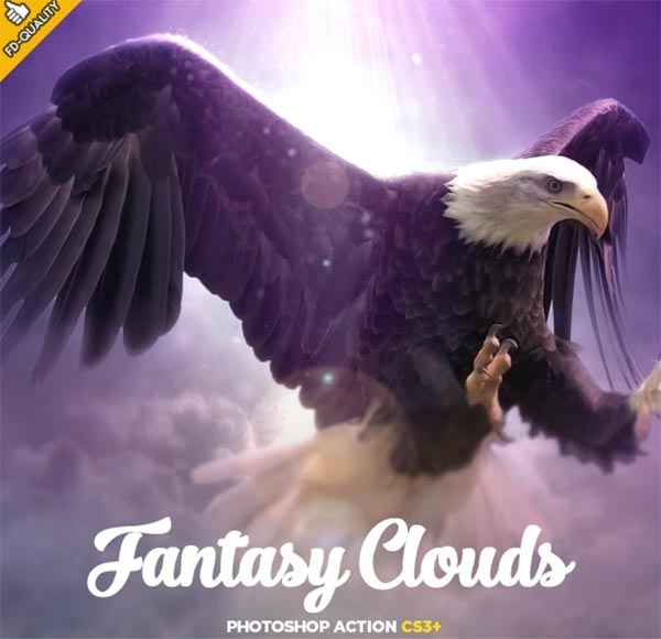 Fantasy Clouds CS3+ Photoshop Action