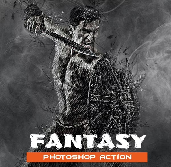 Fantasy Photoshop Actions Template