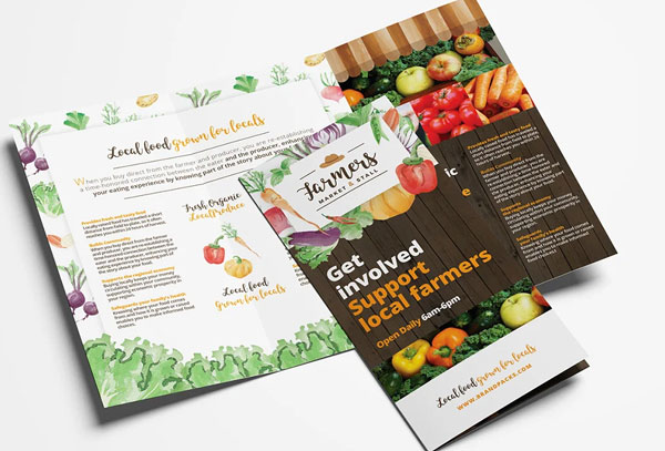 Farmers Market Brochure Template