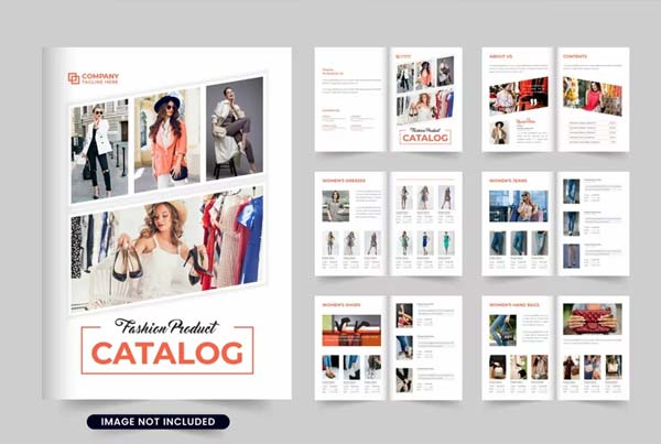 Fashion Brand Catalog Brochure Vector