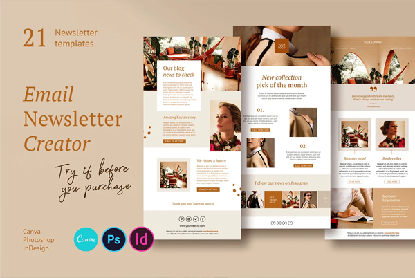 Fashion Business Newsletter Template
