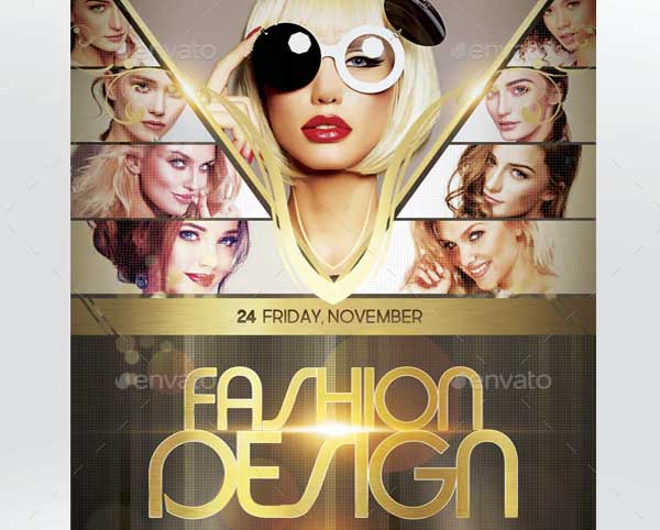 Fashion Design Printable Flyer Template