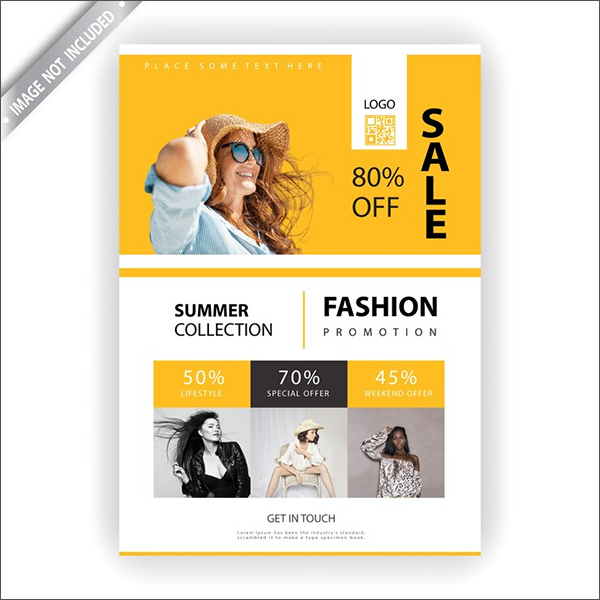 Fashion Flyer and PosterFree Vector