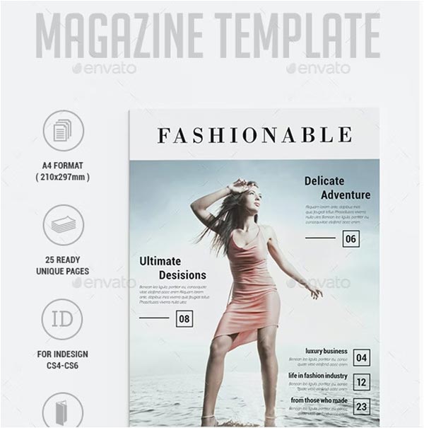 Fashion Magazine PSD Templates