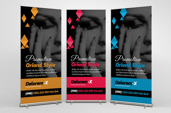 Fashion Promotion Advertising Roll Up Banners