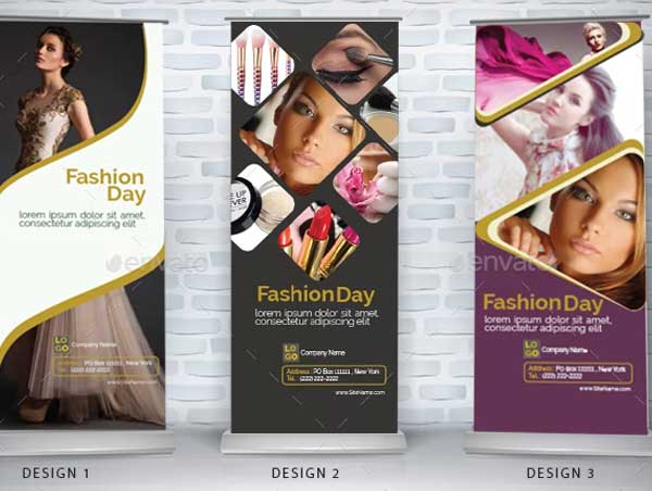 Fashion Roll Up Banners Design