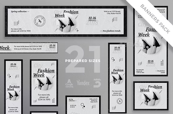Fashion Week Banners Template
