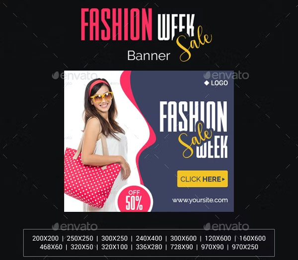 Fashion Week Sale Banner Template