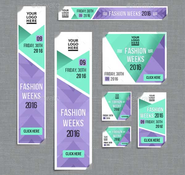 Fashion Week Event Banner Templates