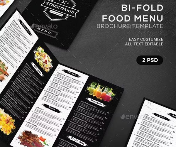 Fast Food Brochure Template Design