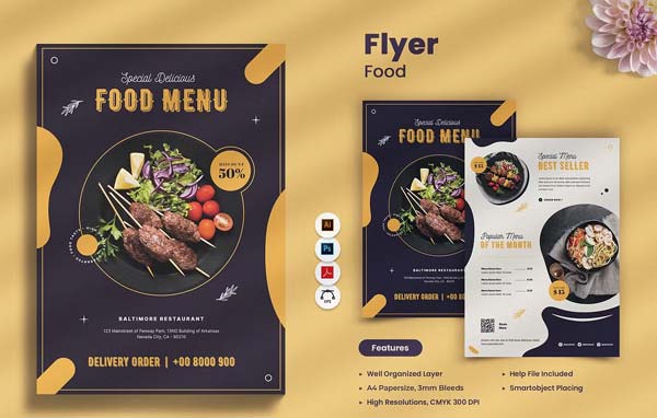 Fast Food Business Flyer Template