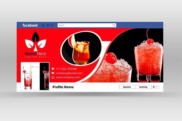 Fast Food Facebook Timeline Template