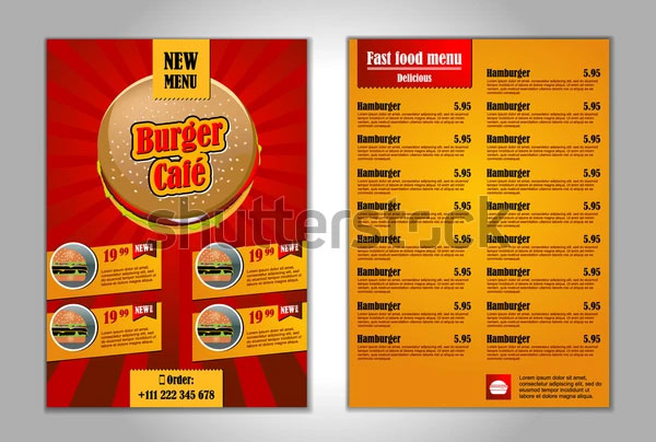 Fast Food Flyer Design Template