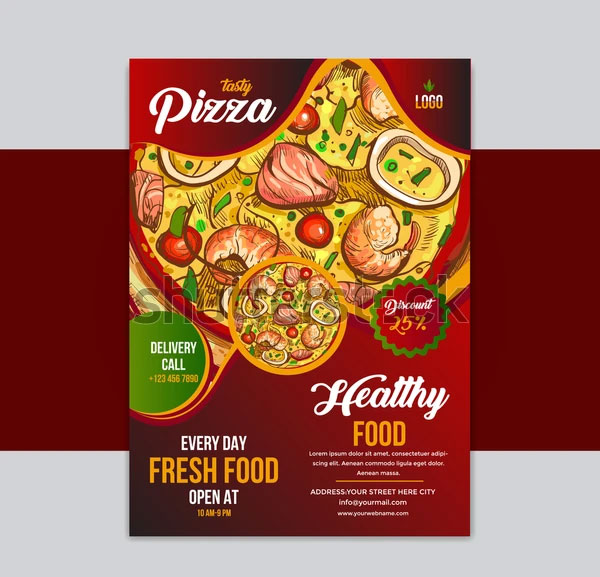 Fast Food Pizza Flyer