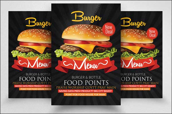Fast Food Promo Flyer Template