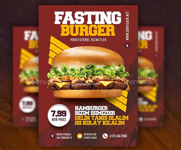 Fast Food Burger Flyer Templates