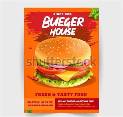 Fast Food Flyer Design Template
