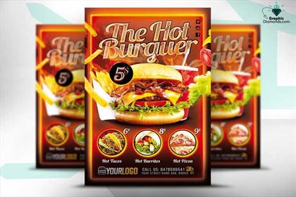 Fast Food Promotion Flyer PSD Template