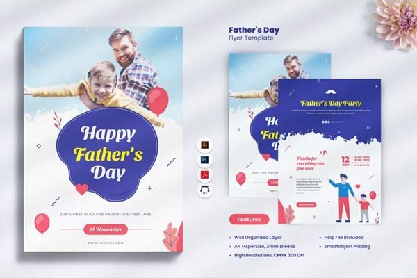 Father's Day Flyer Templates Download