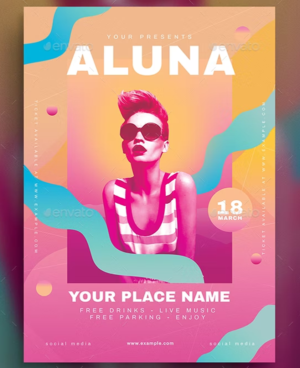 Female Dj Flyer Templates