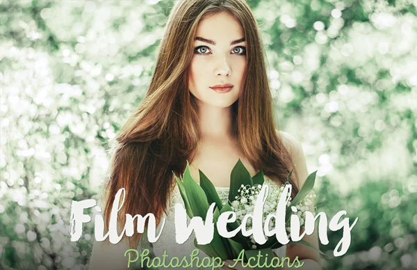 Film Wedding Photoshop Action Design