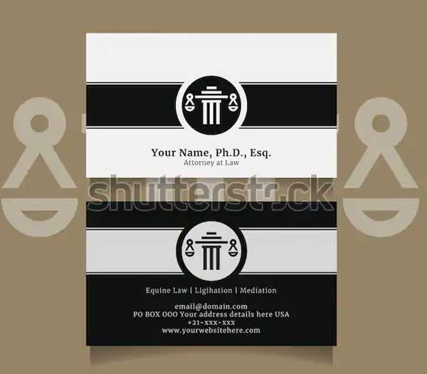 Finance Lawyer Business Card Templates