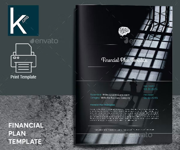 Financial Plan Brochure Template