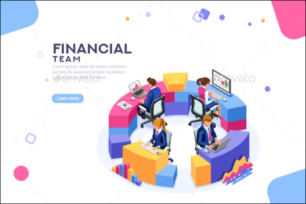 Financial Website Brochure Templates