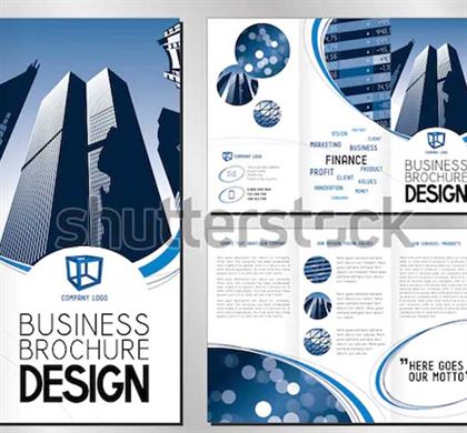 Financial Business Trifold brochure Templates