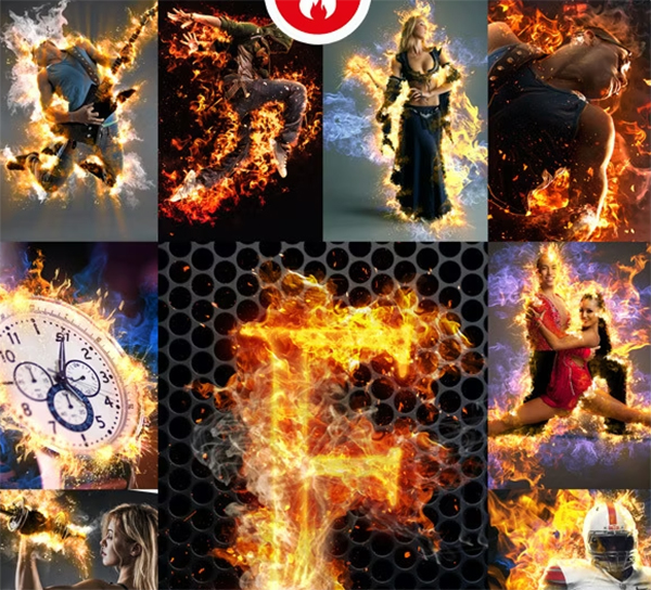 Fire Effects Bundle Photoshop Actions