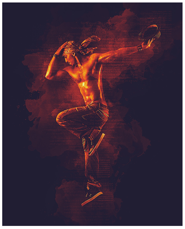 Fire Paint Photoshop Action