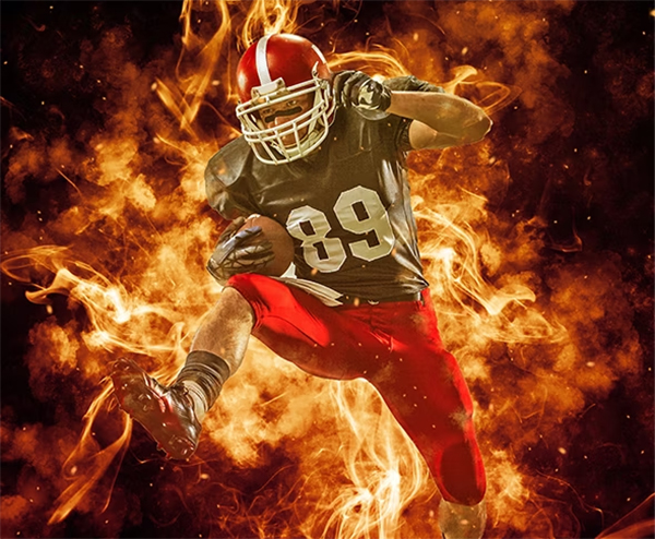 Fire Photoshop Action Template