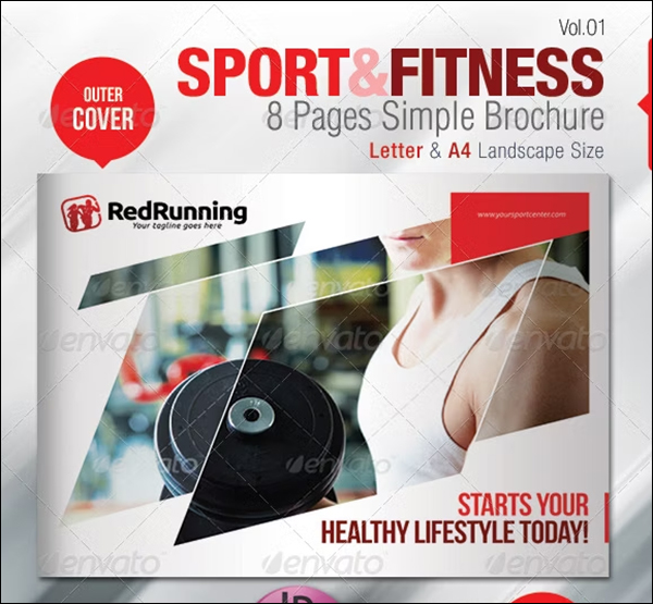 Fitness & Sport 8 Pages Simple Brochure