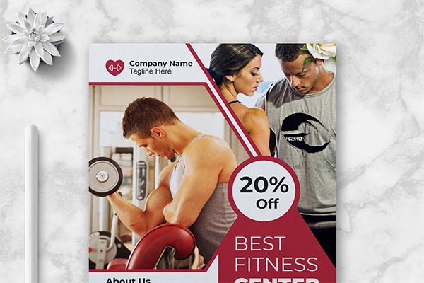 Fitness Flyer Template Layout