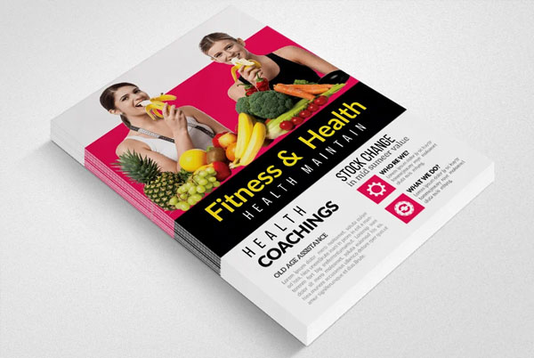 Fitness Healthy Diet Food Program Flyer