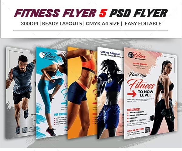 Fitness PSD Flyers