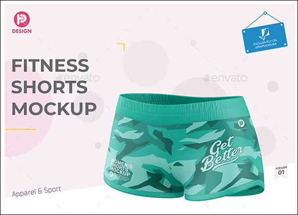 Fitness Shorts Mockup