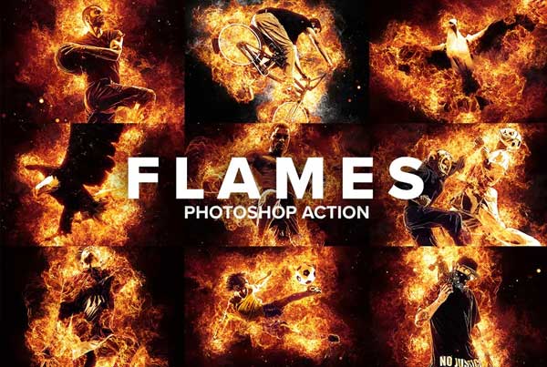 Flames Photoshop Action
