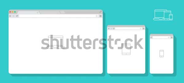 Flat Blank Browser Mockup