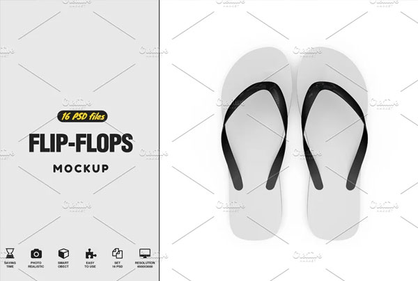 Flip-Flops Mockup PSD Design