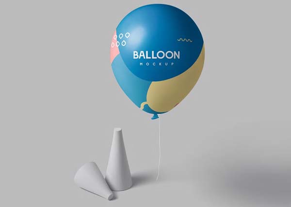 Floating Balloon Mockups Download