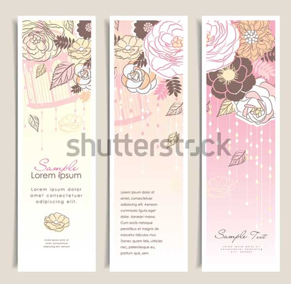 Floral Bookmark Design Template