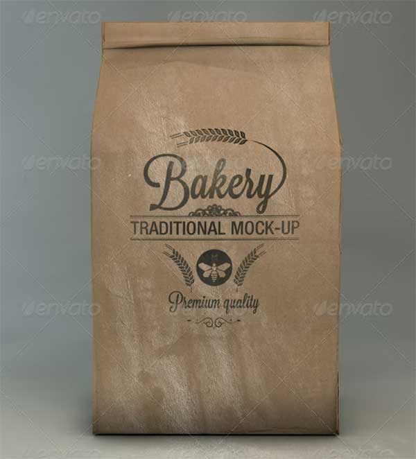Flour lunch Bag Mock-Up