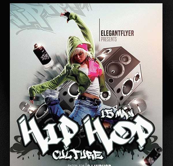 Flyer for Hip Hop Culture Template