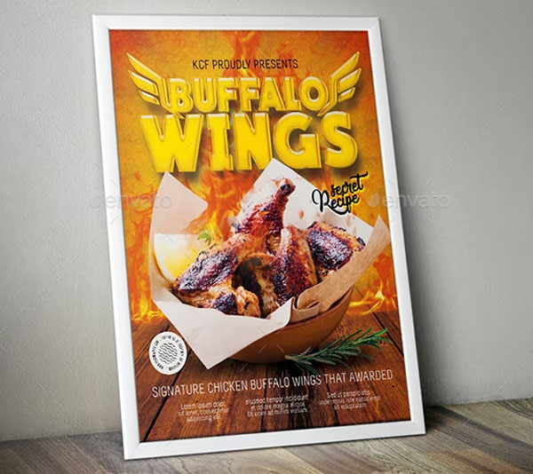Flyer Template For Chicken Wings
