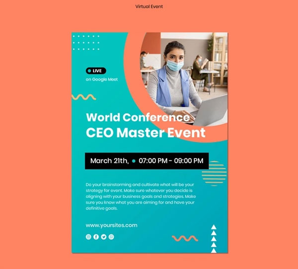 Flyer Template for CEO Master Event Flyer