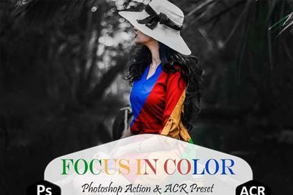 Focus In Color Photoshop Actions