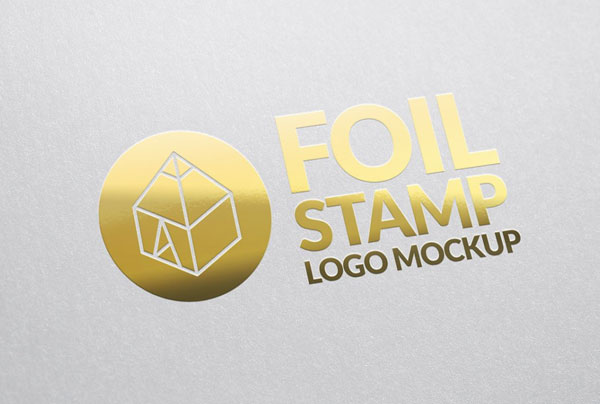 Foil Stamp Logo Mockup